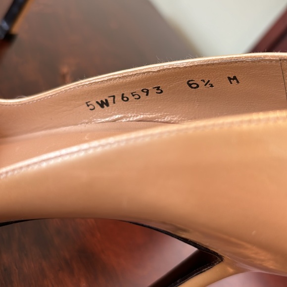 Gold Patent Leather Heels by Stuart Whitman - Picture 5 of 6